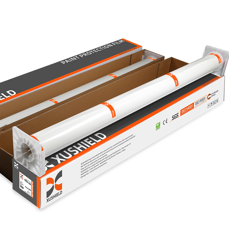 Xushield Ppf ฟิล์ม 7.5Mil 6.5 Mil Anti Scratch การซ่อมแซมความร้อน ฟิล์มป้องกันสีเนโนเซรามิกใส TPU ppf สําหรับรถ