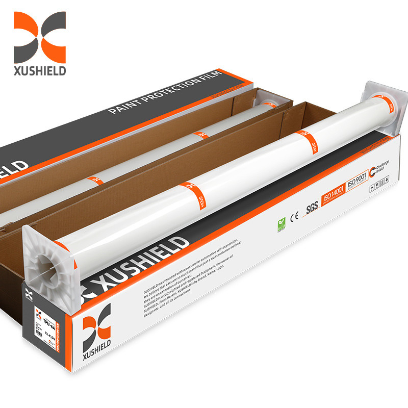 XUSHIELD 10 ปี การรับประกัน ppf ฟิล์ม 7.5Mil 8.5Mil Anti Scratch การซ่อมแซมความร้อน ฟิล์มป้องกันสีเนโนเซรามิกใส TPU