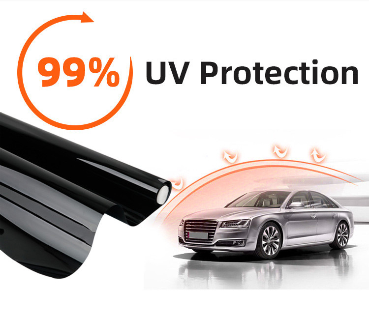 รถยนต์ โฟลมแสงอาทิตย์ เนโนเซรามิก UV การรักษาหน้าต่างกระจก กระจก Tint Film Roll Wholesale 1ply