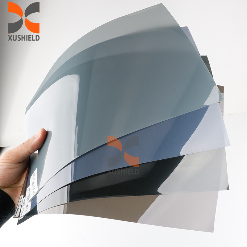 TPU ภาพถ่ายไฟหน้ารถยนต์ Ppf สีเทาเข้ม สีดํา 0.3m*15m Anti Scracth