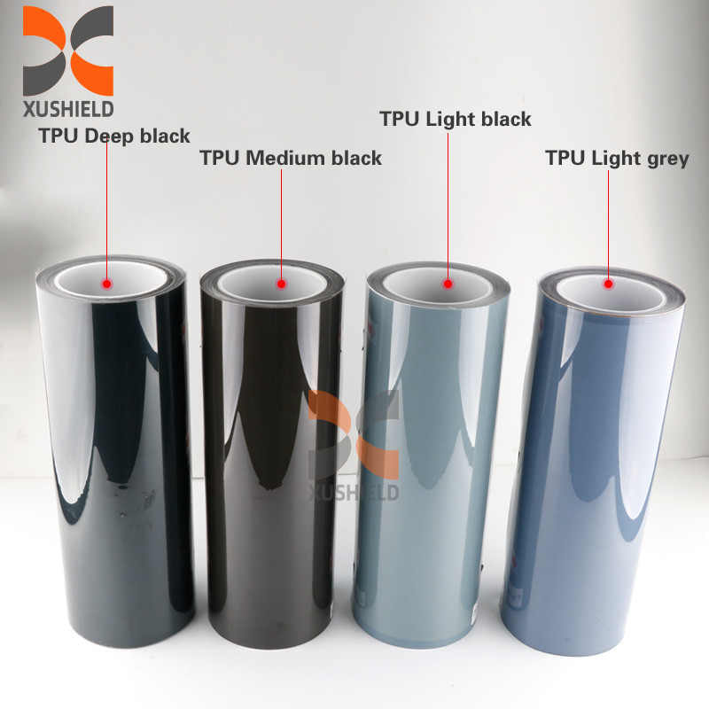 การเยียวยาตัวเอง Anti Scratch Head Lamp การตกแต่ง ทรายกัน Vlt 30% ภาพสีควัน Tpu หนังไฟหน้า
