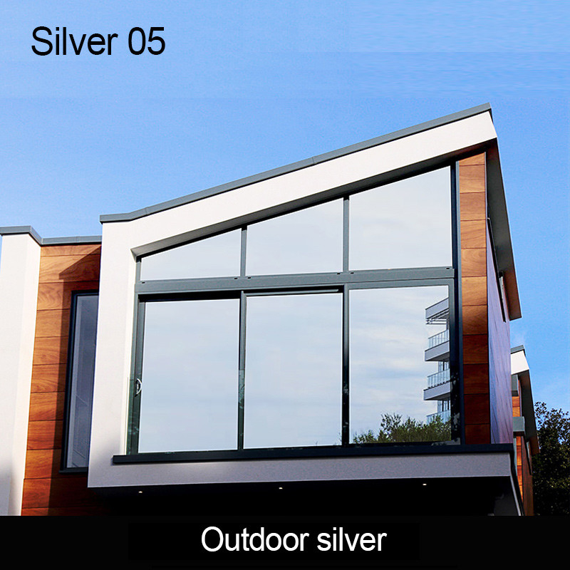 หนังสี SLGR15 VLT15% กันความร้อน ควบคุมแสงอาทิตย์ สติ๊กเกอร์สถาปัตยกรรม ราคาตู้หน้าต่างกระจก หนังสี ความเป็นส่วนตัว