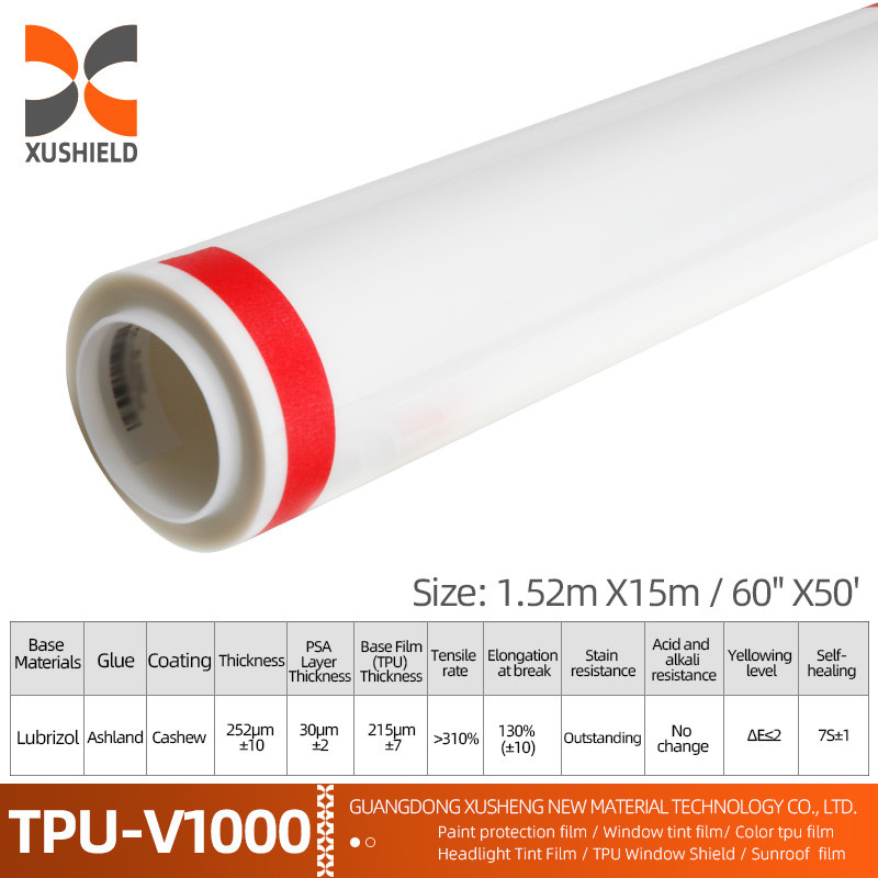 Tpu 1.52m*15m ใส Ppf ผนังป้องกันสีสําหรับรถยนต์