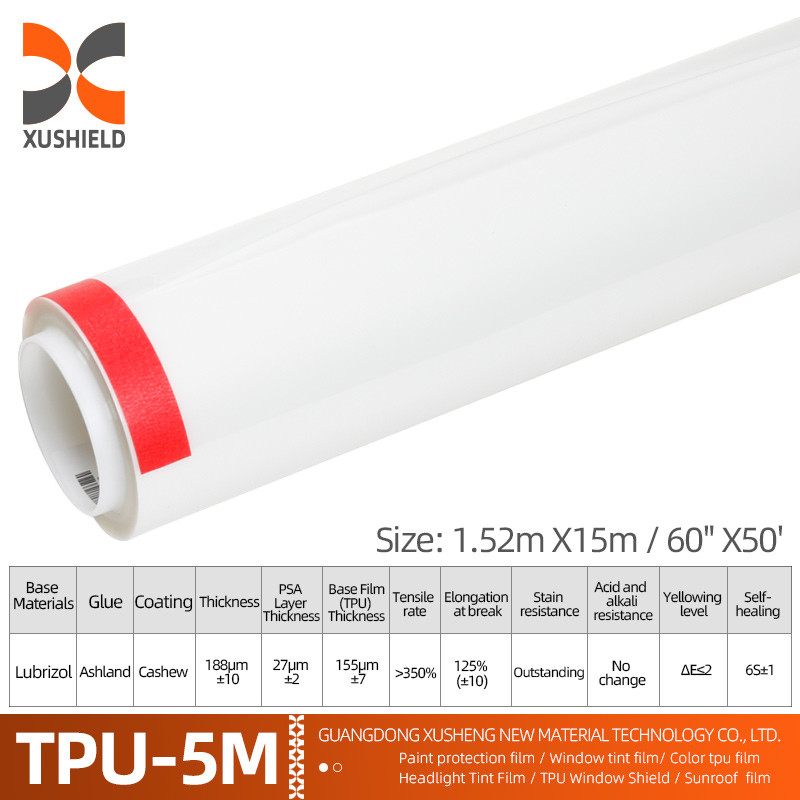 XUSHIELD ผู้ผลิต Wholesale Clear Car Film ผนังป้องกันสี TPU PPF