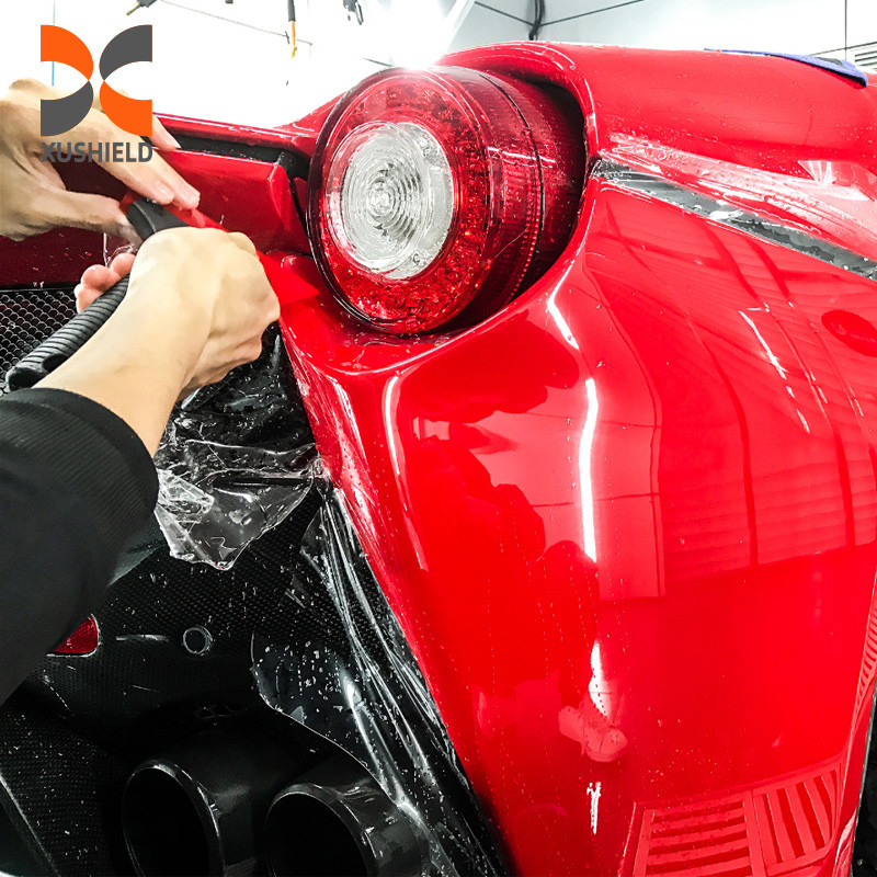 สะอาด 15 ปี การรับประกัน TPU กระจ่างใส รักษาตัวเอง 7.5 มิลลิกรัม Anti Scratch Roll Hydrophobic Car Paint Protection Film