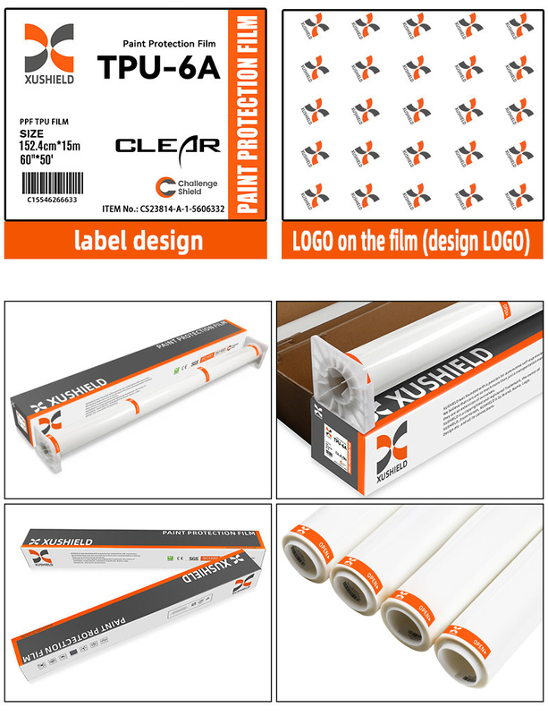 Tpu 1.52m*15m ใส Ppf ผนังป้องกันสีสําหรับรถยนต์