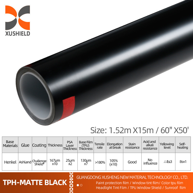 XUSHIELD 7 มิล 6 มิล PPF ฟิล์ม ป้องกันรอยขีดข่วน ปรับตัวเอง PPF TPH กระจ่างรถกระจ่างใส PPF ฟิล์มป้องกันสีสําหรับรถยนต์