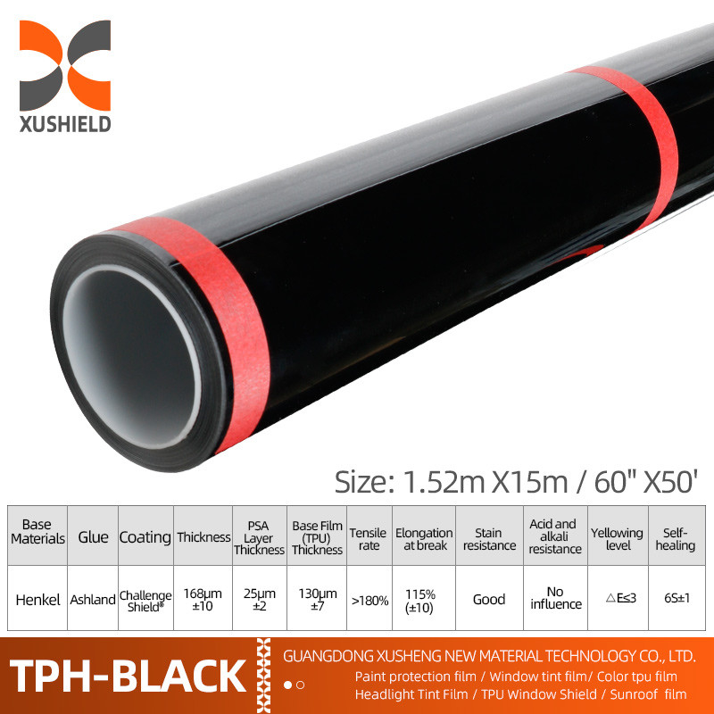 XUSHIELD PPF Film Anti Scratch Self Healing PPF TPH Gloss Clear Car Body PPF ฟิล์มป้องกันสีสําหรับรถยนต์
