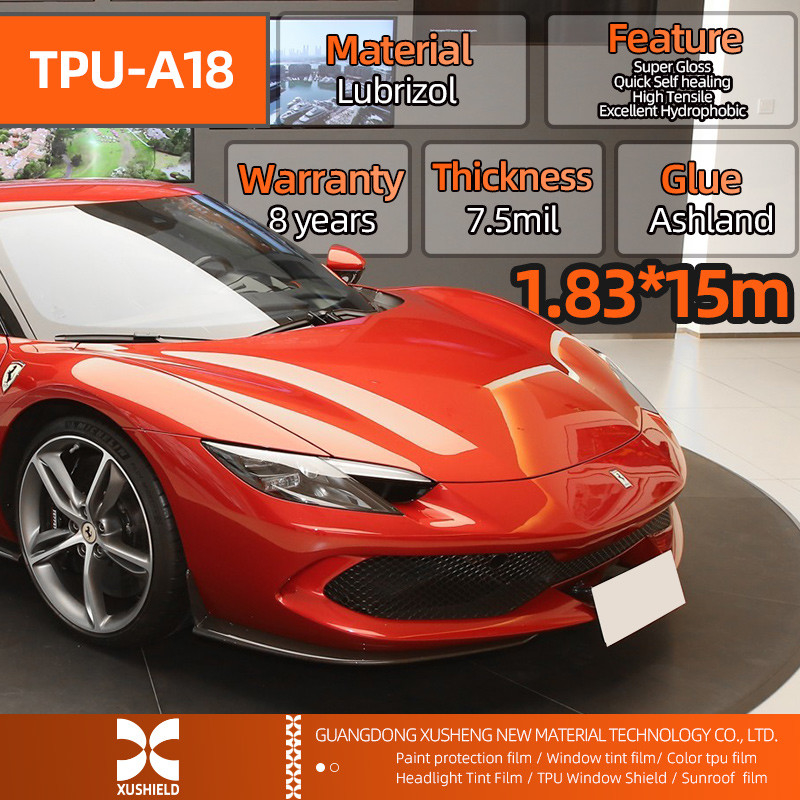 ขนาด 1.83*15m 71in*50ft การรักษาตัวเอง Stek Transparent PPF หนังสีรถยนต์