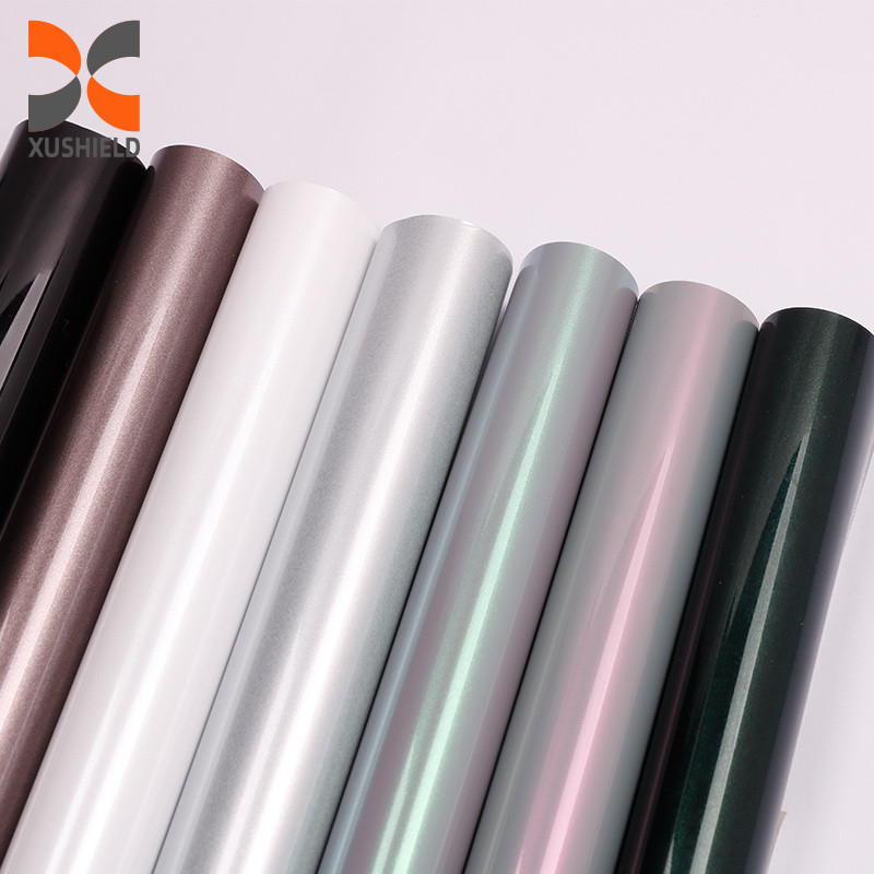 TPU สีเทาชมพู รักษาทันทีพรีเมียมเต็มม้วนโปร่ง tpu ร่างรถยนต์ห่อ ppf ภาพป้องกันสีรถยนต์
