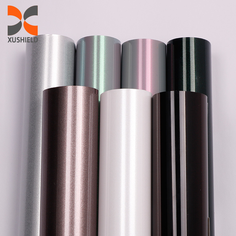 TPU สีเขียวดํา โฟมรถยนต์ เปลี่ยนสี PPF โลหะเหลว สีแดง Auto 1.52 * 17m / รอลล์ Ppf ผนังป้องกันสี PPF สี
