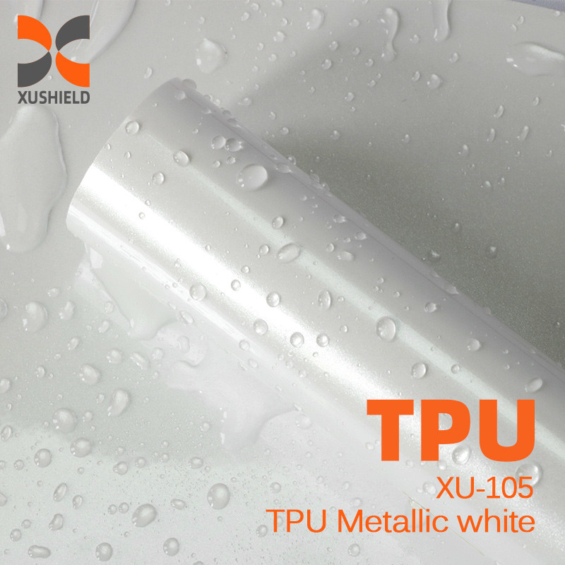 TPU ฟิล์ม PPF สี TPU สีเหล็กสีขาว ฟิล์มปกป้องสีเทา