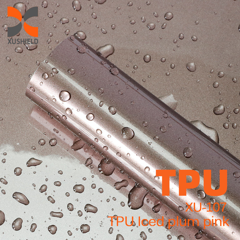 TPU Iced Plum Pink PPF รับประกัน 5 ปี Anti-yellow Self Healing 1.52*17m TPU ผนังป้องกันสีรถ