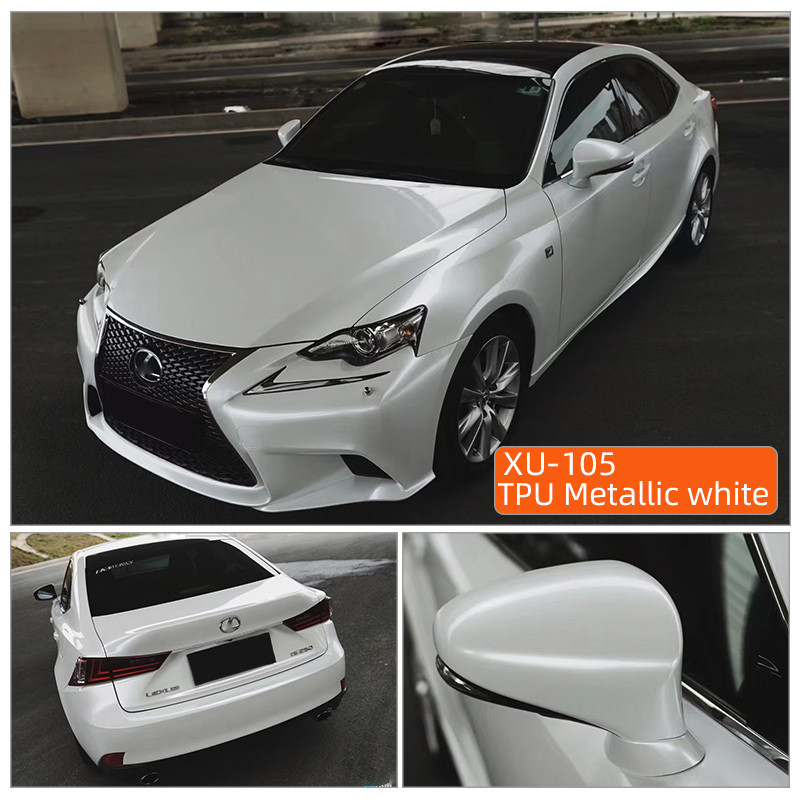 TPU ฟิล์ม PPF สี TPU สีเหล็กสีขาว ฟิล์มปกป้องสีเทา