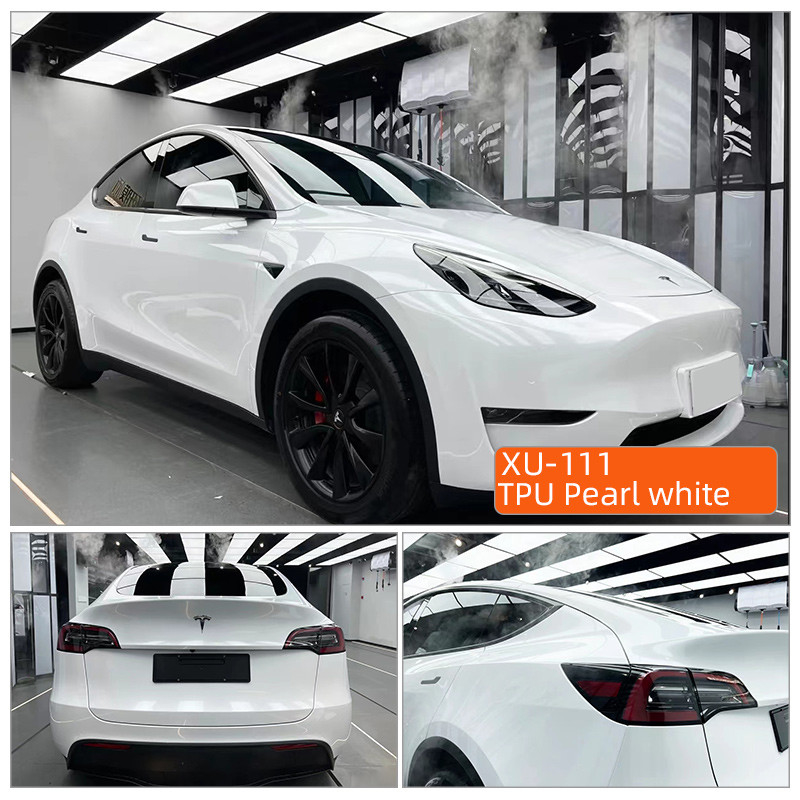 TPU Pearl white คุณภาพสูง TPU PPF Film Anti Scratch self healing PPF TPH Gloss Clear Car Body PPF Paint Protection Film สําหรับสีรถยนต์