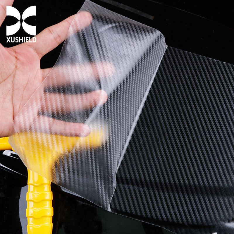 TPU ไฟเบอร์คาร์บอน สีสดใส Ppf ฟิล์มต้านรอยขีดข่วน การเยียวยาตัวเอง