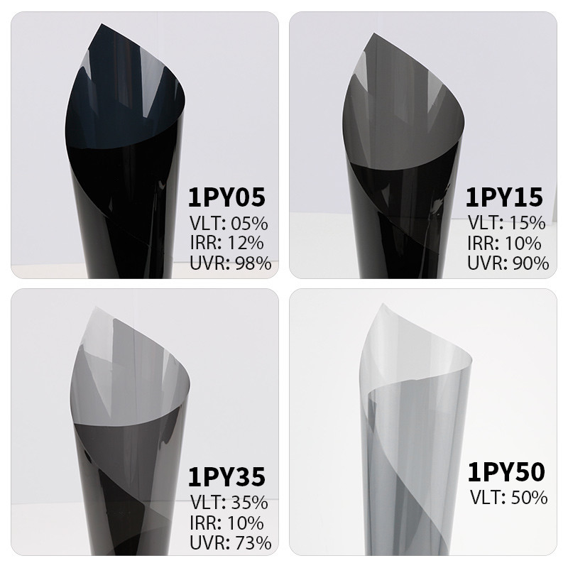 1.52*30m UV PROOf การรักษาความปลอดภัยรถยนต์ 1 ชั้น คาร์บอนม้วนรถยนต์กระจกหน้าต่างกระจกแสงอาทิตย์