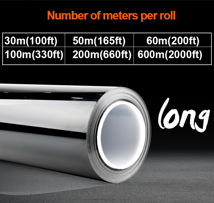 1.52*30m UV PROOf การรักษาความปลอดภัยรถยนต์ 1 ชั้น คาร์บอนม้วนรถยนต์กระจกหน้าต่างกระจกแสงอาทิตย์