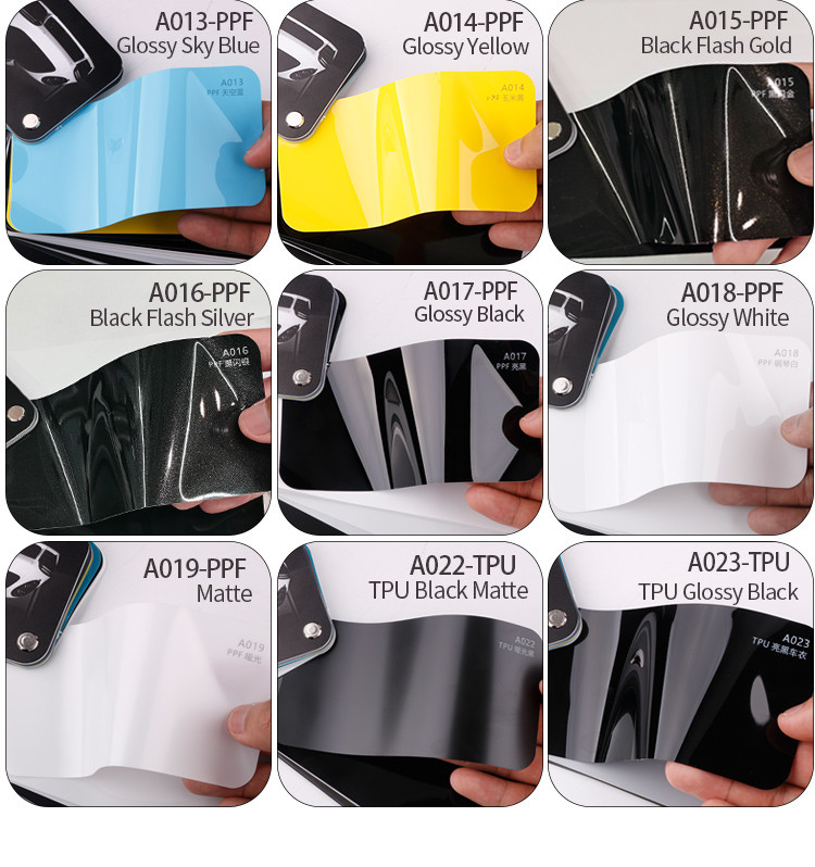 XUSHIELD ฟิล์มรถยนต์สีที่ได้รับความนิยม สติ๊กเกอร์รถยนต์สีเขียวกรด การเยียวยาตัวเอง tph PPF รถยนต์ วินิล ผนังสําหรับร่างรถยนต์