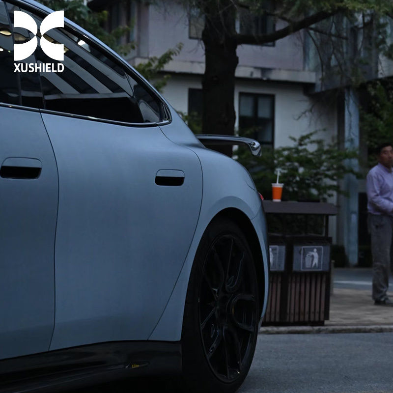 คุณภาพสูงจากสหรัฐอเมริกา ราคาถูกที่สุดในโลก สีขาวเปลี่ยนเป็นสีดำ ฟิล์ม TPU PPF ฟิล์มป้องกันรถยนต์ ฟิล์มติดรถยนต์ หุ้มรถยนต์ สุริยุปราคาดำ