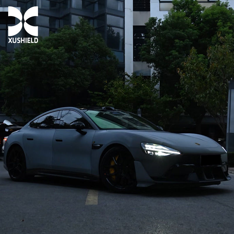 คุณภาพสูงจากสหรัฐอเมริกา ราคาถูกที่สุดในโลก สีขาวเปลี่ยนเป็นสีดำ ฟิล์ม TPU PPF ฟิล์มป้องกันรถยนต์ ฟิล์มติดรถยนต์ หุ้มรถยนต์ สุริยุปราคาดำ
