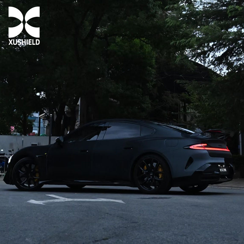 คุณภาพสูงจากสหรัฐอเมริกา ราคาถูกที่สุดในโลก สีขาวเปลี่ยนเป็นสีดำ ฟิล์ม TPU PPF ฟิล์มป้องกันรถยนต์ ฟิล์มติดรถยนต์ หุ้มรถยนต์ สุริยุปราคาดำ