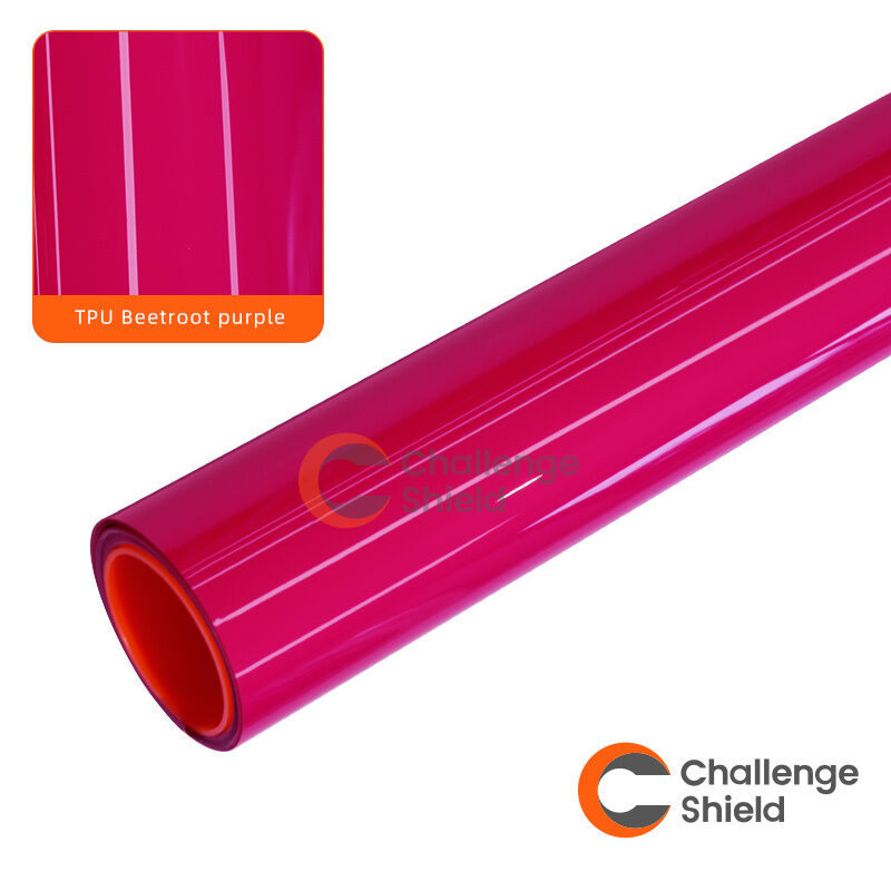 ฟิล์มกันรอย TPU สีในตัว ฟิล์ม PPF ซ่อมแซมตัวเองได้ ฟิล์มสีสำหรับตัวรถ