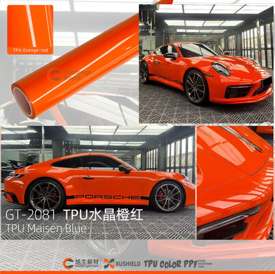 ฟิล์ม TPU PPF เปลี่ยนสีกันรังสี UV ซ่อมแซมตัวเองได้เพื่อปกป้องสีรถยนต์